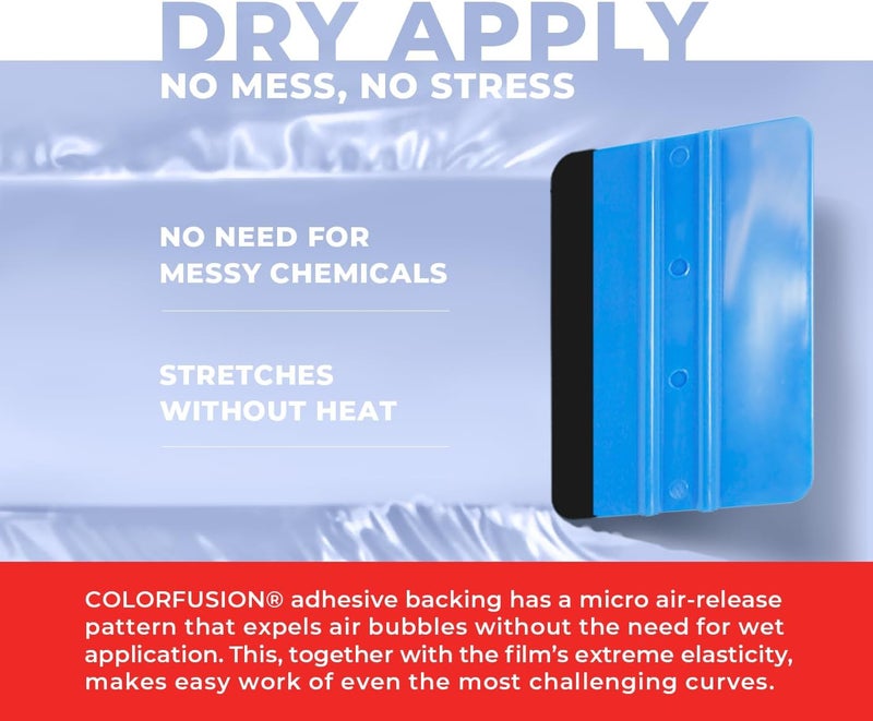 VViViD ColorFusion PPF by , Gloss Ice Blue Dry Apply PPF Vinyl Car Wrap Roll 1ft x 5ft - Image 3