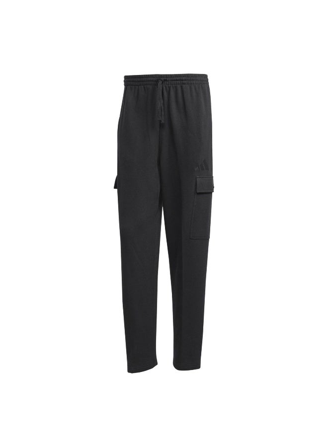 Adidas All Szn French Terry Loose Cargo Open Hem Pants - Image 1