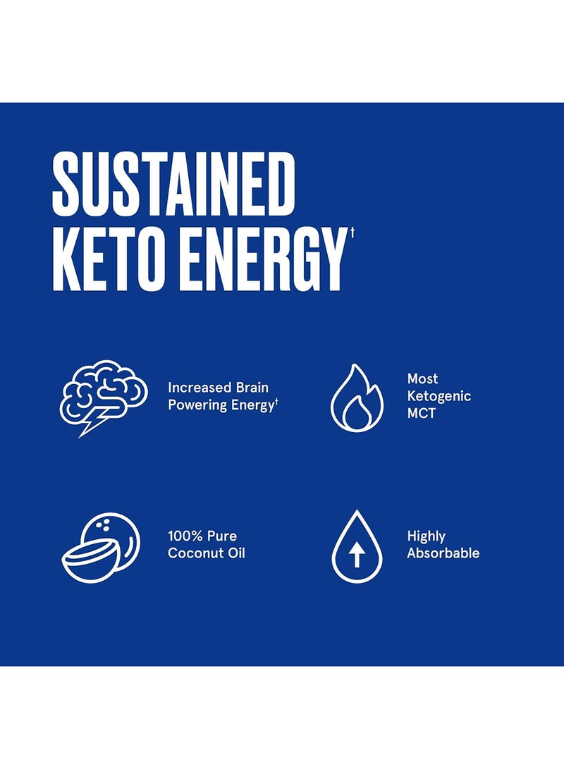 بوليت بروف كبسولات Brain Octane الهلامية، زيت C8 MCT النقي للطاقة المستدامة، 60 كبسولة هلامية، 30 حصة - Image 3