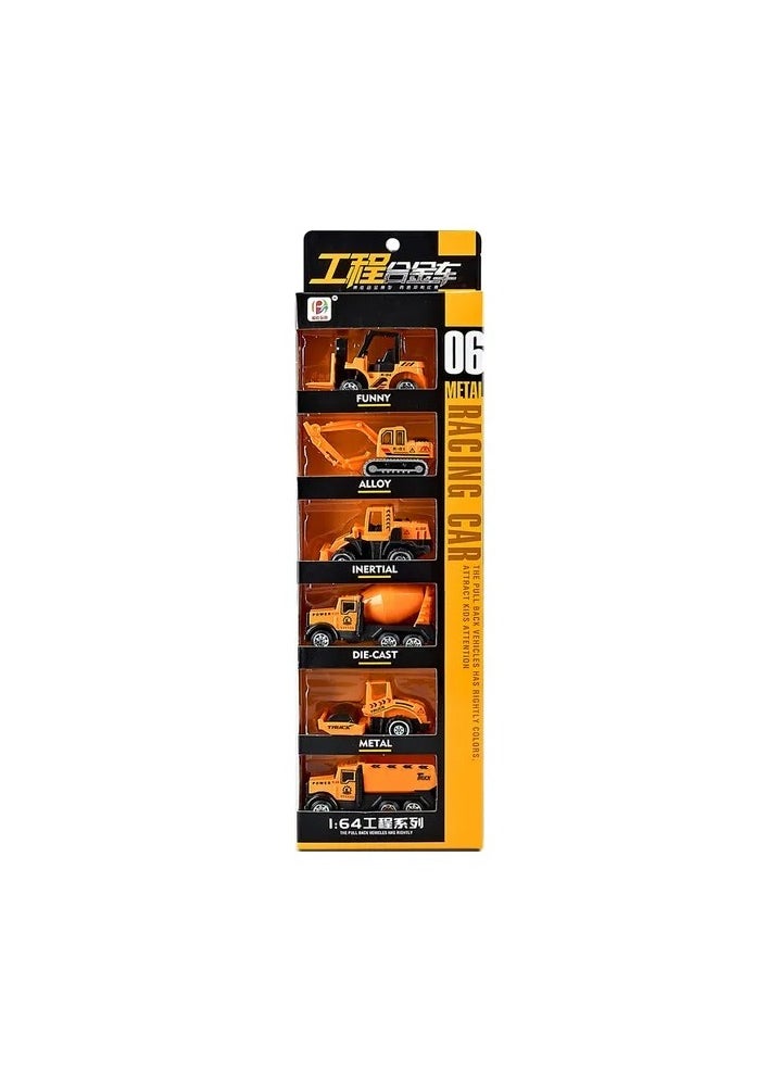 Toy Box - Construction Die Cast Metal Vehicles 6 Pack Toy Car Set For Kids - Image 1