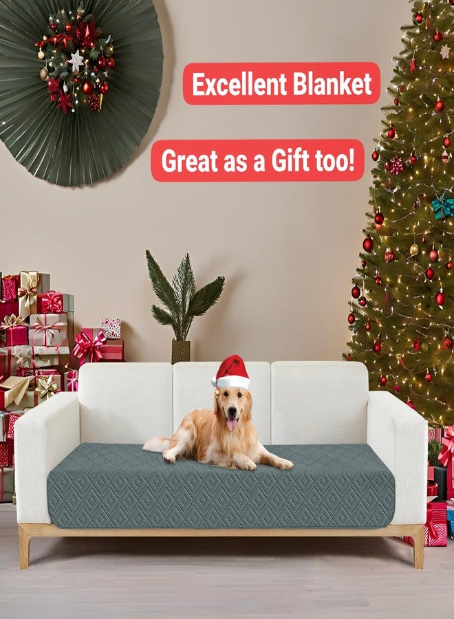 ZNSAYOTX 2025 Waterproof Dog Blankets for Bed - Comfy Couch Cover for Pets (30"x70") Sofa Blankets Durable Washable, Furniture Covers for Sofa and Loveseat Indoor Incontinence Protector (Dark Grey) - Image 2