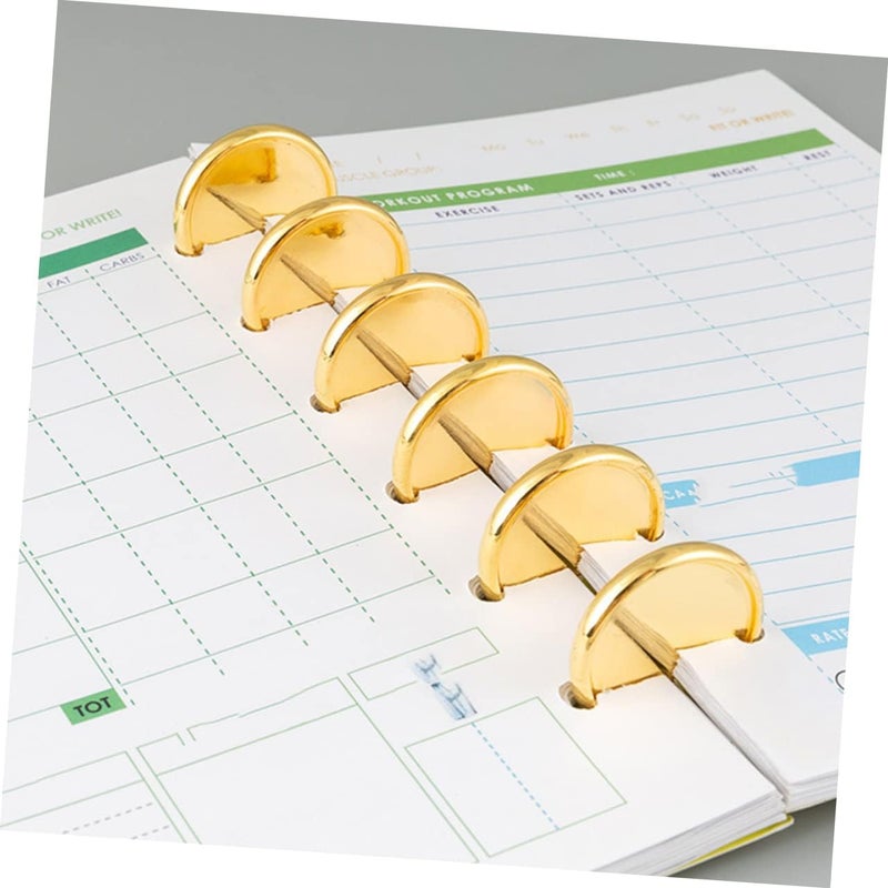 DOITOOL 20pcs Solid Binder Discs Notebook Binder Discs Book Binding Supplies for School - Image 3