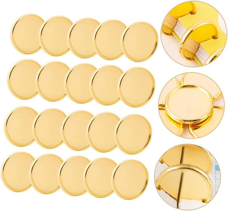 DOITOOL 20pcs Solid Binder Discs Notebook Binder Discs Book Binding Supplies for School - Image 5