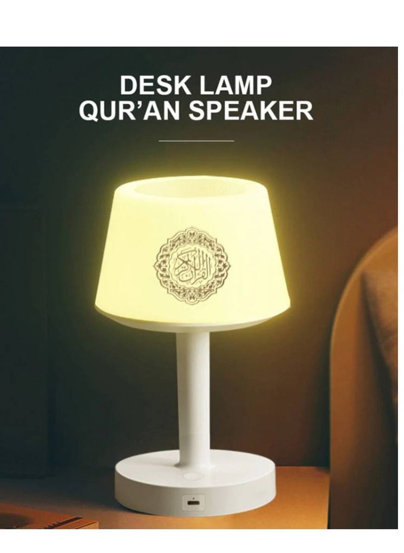 ELTRAZONE 7 Colors LED Touch Quran Speaker Table Lamp 8GB – 16 Reciters & 16 Translations – Multi-Function Quran Speaker with Touch Control, Night Light, and High-Quality Audio – Ideal Gift for Ramadan & Eid  - Image 3