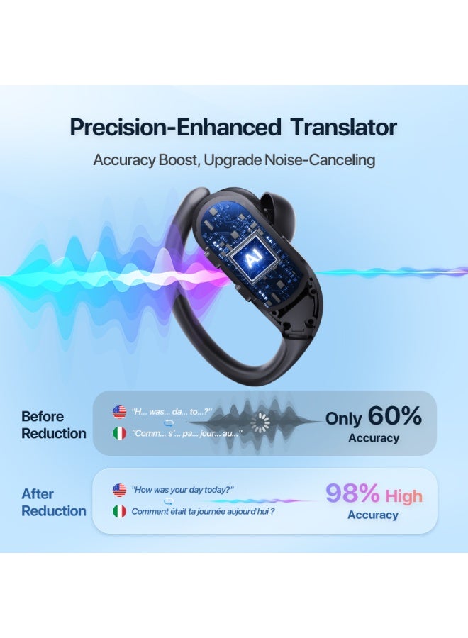 EXCLIFE Multifunctional smart translation ear-hook wireless Bluetooth headset - Image 5