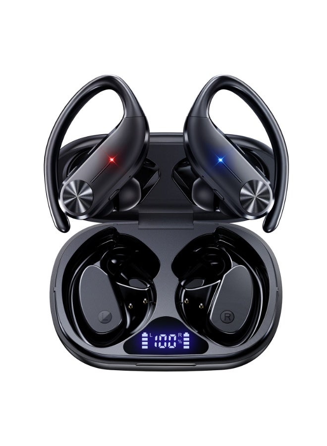 EXCLIFE Multifunctional smart translation ear-hook wireless Bluetooth headset - Image 1