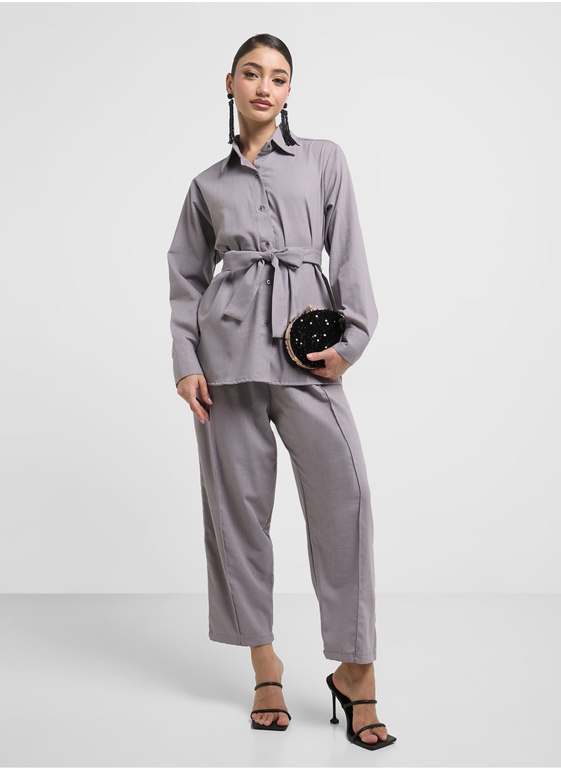 hayas closet Button Down Blouse & Pants Set  - Image 5