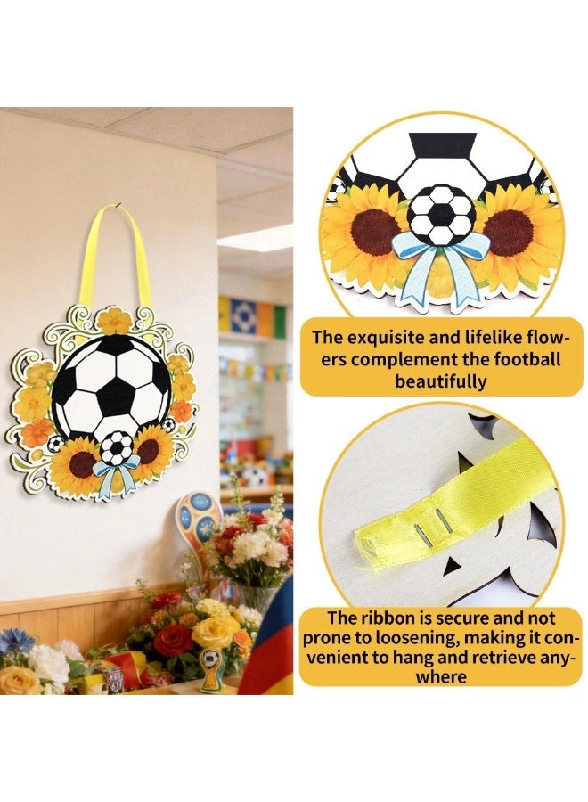 Soccer Themed Hanging Sign, Football Party Decor, World Cup Fan Home Ornament - Image 5