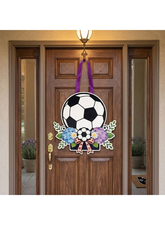 Soccer Themed Hanging Sign, Football Party Decor, World Cup Fan Home Ornament - Image 3