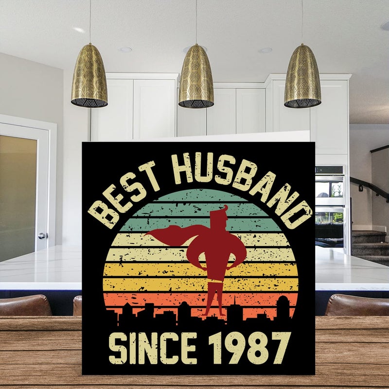 Stuff4 38th Anniversary Card for Husband from Wife - Best Husband Since 1987 - Love You Gifts  Happy 38th Wedding Anniversary Cards for Partner  5.7 Inch Greeting Cards for Thirty-Eighth Anniversaries - Image 3