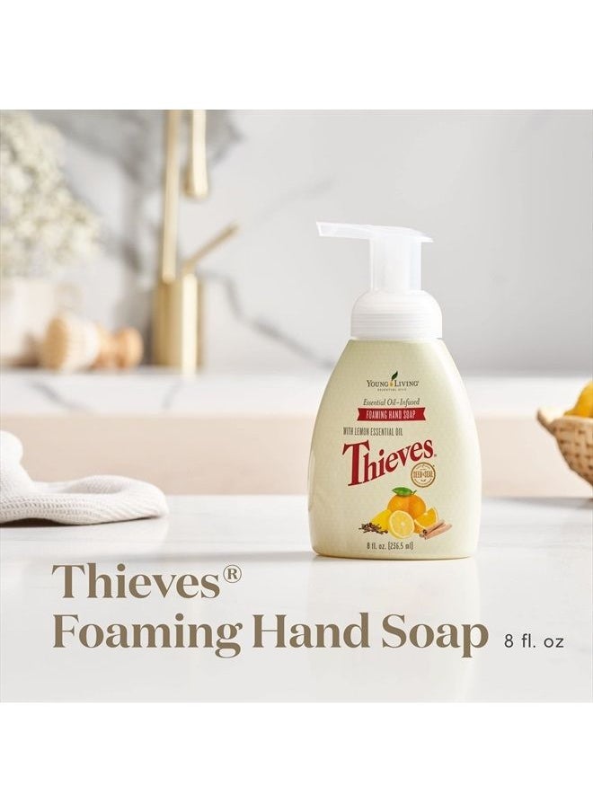 Young Living - Thieves Foaming Hand Soap - Cleansing and Refreshing - 3-Pack (8 fl oz Each) - Plant-derived Ingredients - Powerful Moisturizers - Gentle on Hands - Image 1