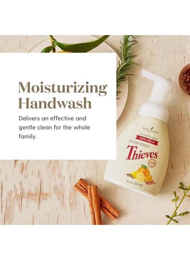 Young Living - Thieves Foaming Hand Soap - Cleansing and Refreshing - 3-Pack (8 fl oz Each) - Plant-derived Ingredients - Powerful Moisturizers - Gentle on Hands - Image 1