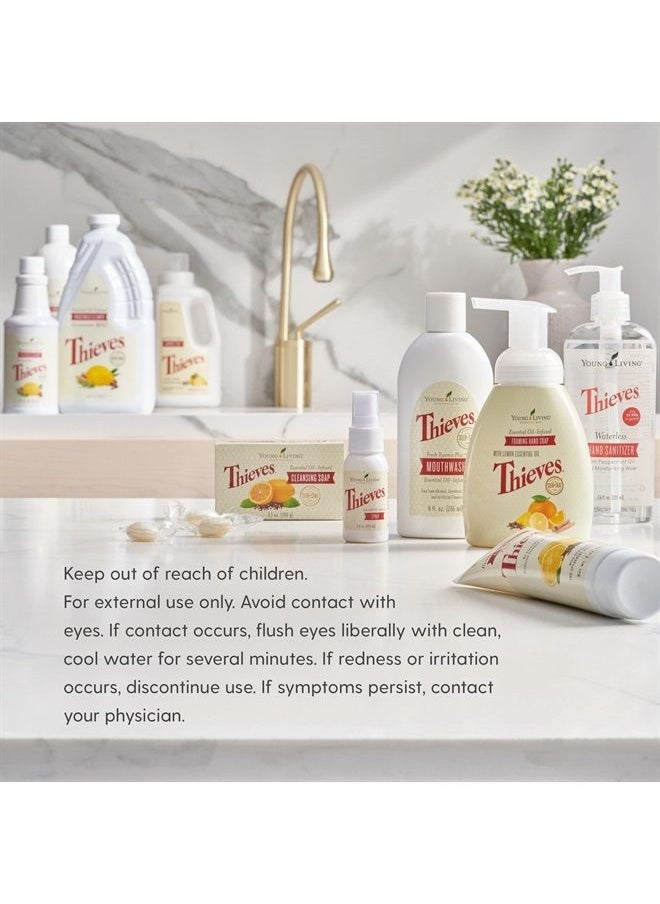 Young Living - Thieves Foaming Hand Soap - Cleansing and Refreshing - 3-Pack (8 fl oz Each) - Plant-derived Ingredients - Powerful Moisturizers - Gentle on Hands - Image 1