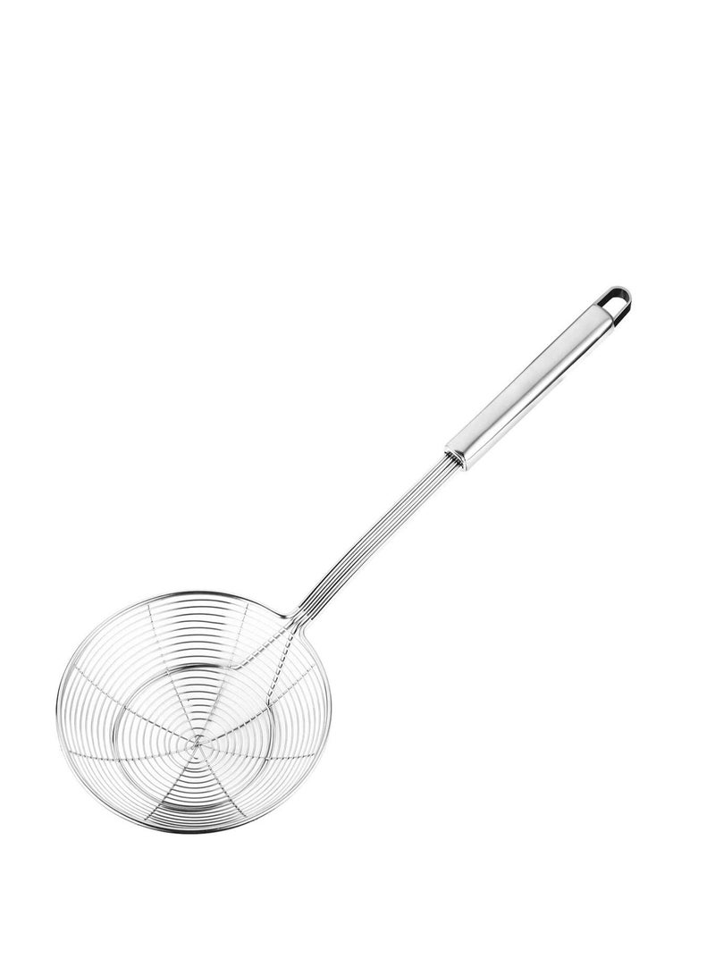 Stainless Steel Solid Spider Strainer Skimmer Ladle (Small, 5.4in) - Image 1