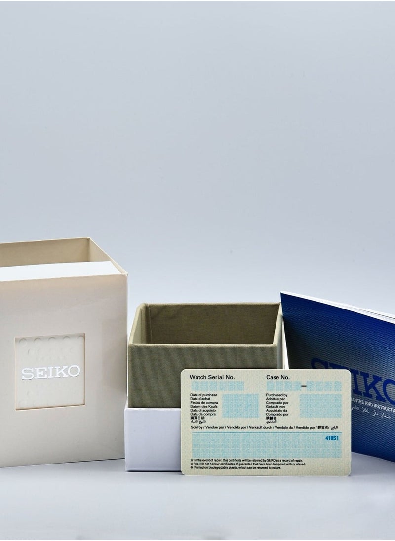 Seiko - Seiko Mens Automatic Watch, Analog Display and Textile Strap SNZG07K1 - Image 1