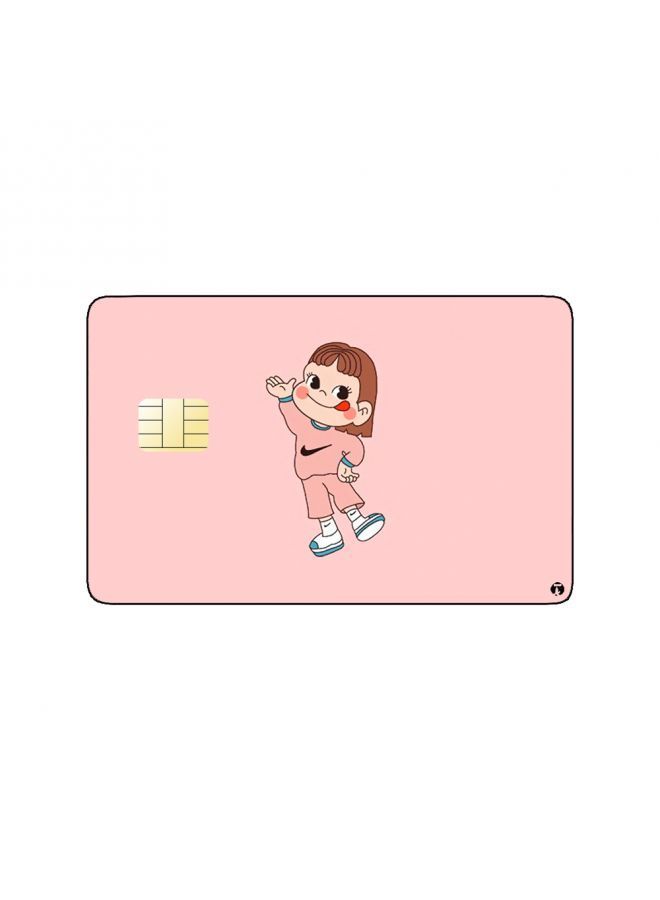 RKN PRINTED BANK CARD STICKER Milky Peko Chan Anime - Image 2