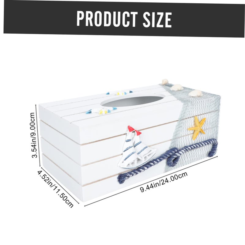 Minimalist Wooden Tissue Box Holder Decorative Napkin Storage Case For Home Office Car Organizer - Image 3