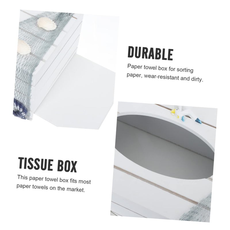 Minimalist Wooden Tissue Box Holder Decorative Napkin Storage Case For Home Office Car Organizer - Image 4