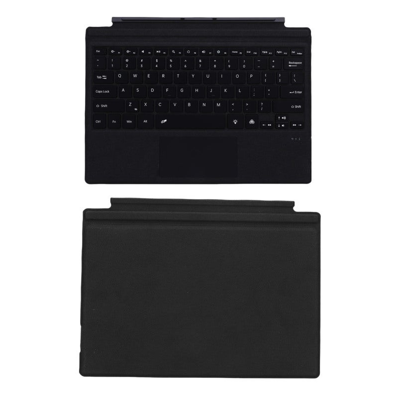 Wireless Keyboard For Surface Pro Black Magnetic Cover With 7 Color Backlit Large Gesture Touchpad - Comfortable Typing Portable Bluetooth Keyboard for Work and Leisure - Image 3
