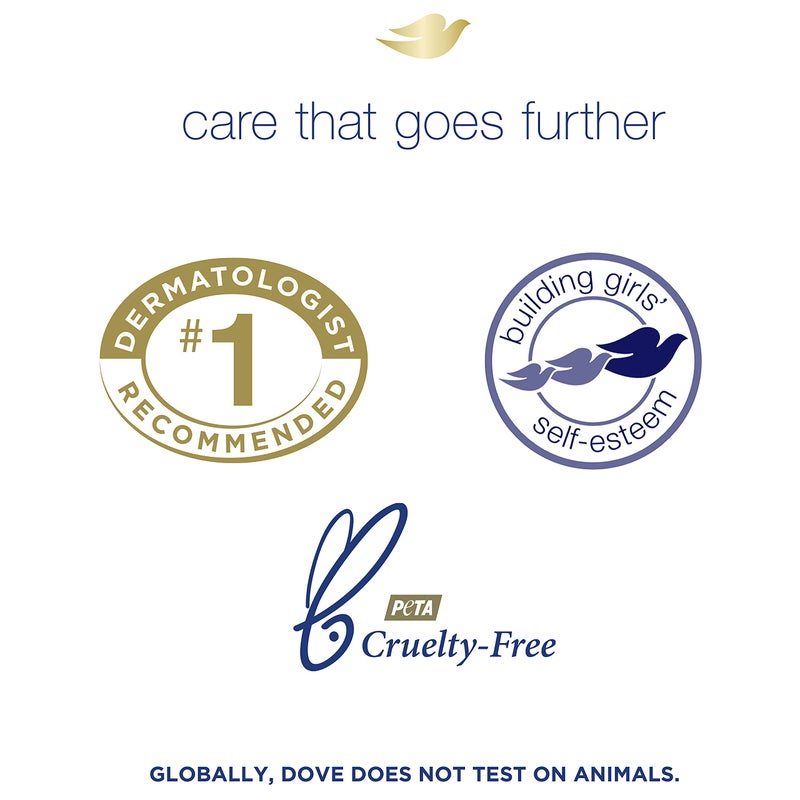 Dove Beauty Bar More Moisturizing Than Bar Soap for Softer Skin, Fragrance-Free, Hypoallergenic Beauty Bar Sensitive Skin With Gentle Cleanser 3.75 oz 14 Bars - Image 5