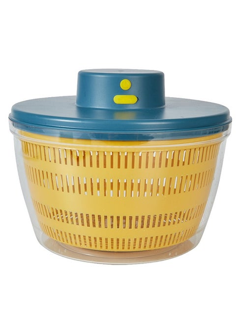 Electric Salad Spinner, Automatic Salad Rotator, Rechargeable Lettuce Spinner, Quick Drying Vegetable Fruit Lettuce Dryer Spinner, 4L, With Bpa Free Bowl (Blue)