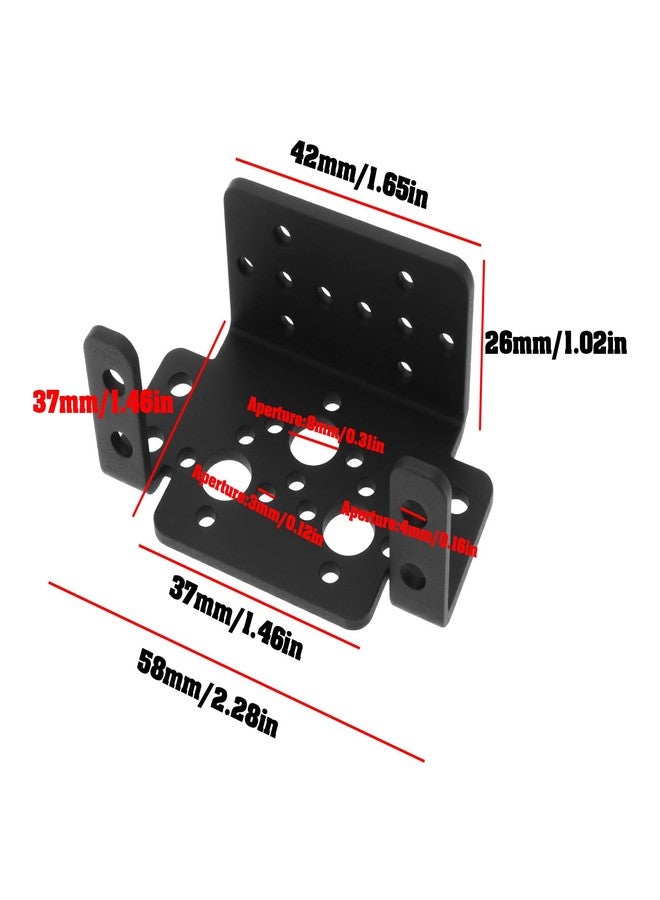 Create idea 2Pcs Aluminum Servo Mounting Bracket Seat for 40 x 45 x 20 mm Standard Servos - Image 4
