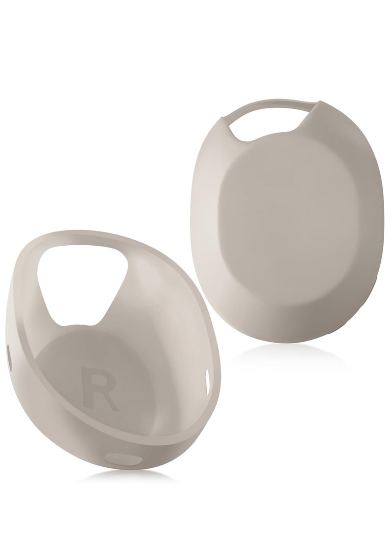 Silicone Earpads For Sony WH-1000XM5 Headphones Replacement Ear Cushions Cover (Beige) - Image 1