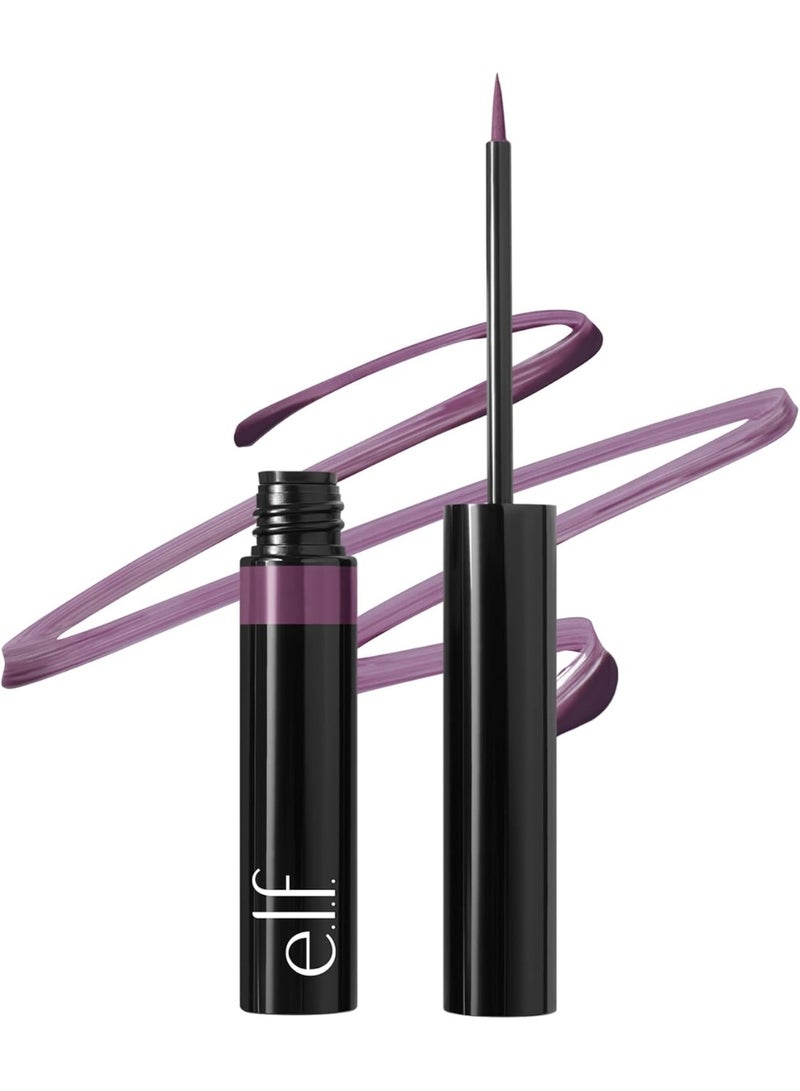 elf H2O Proof Inkwell Eyeliner Pen, Highly Pigmented, Waterproof Liquid Eyeliner with Matte Finish, Vegan & Cruelty Free, Sugarplum - Image 1