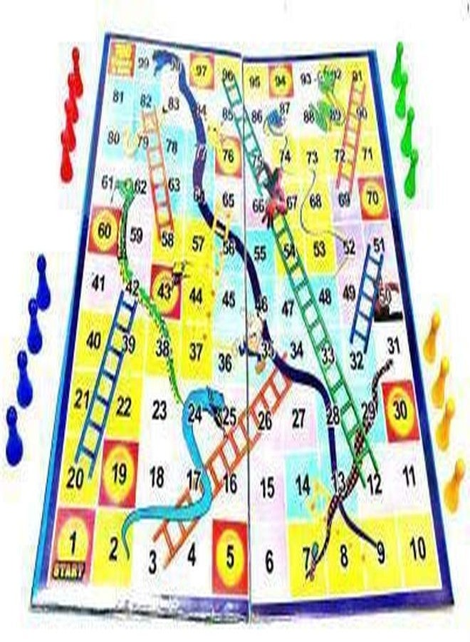 DIGSMORDEN 3-in-1 LSC Board Game | Ludo, Snakes & Ladders & Chess | Strategy & War Games Board Set for Kids & Adults | Family Fun Indoor Board Game | Travel-Friendly & Educational Game - Image 4