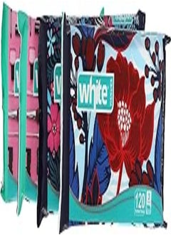 White White facial tissues, set of 4 - 120 tissue 