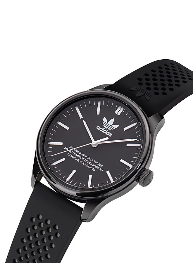 Adidas Black Ceramic Case Black Dial Black Silicone Strap - Image 4