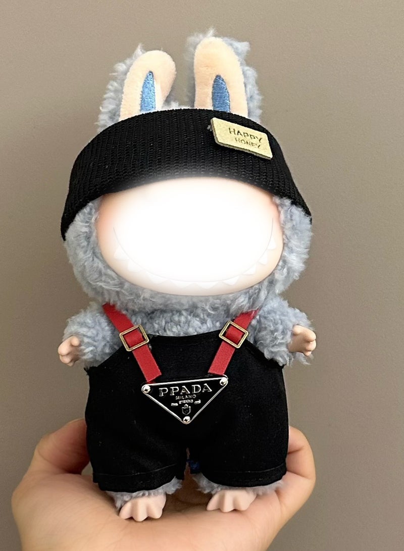 LABUBU Labubu Clothes - Labubu Outfit, Cool Style Set for Labubu Dolls, 17cm Doll Clothes Suitable for Labubu Dolls Accessories 