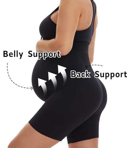 KUNINDOME Maternity Shapewear, Black, Large - Image 2