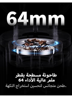 ibsun Professional 64mm Burr Coffee Grinder with 100 Grind Settings and All-Metal Chamber, Coffee Bean Grinder with Adjustable Electronic Timer and LED Display, Anti-Static V60  - Image 5