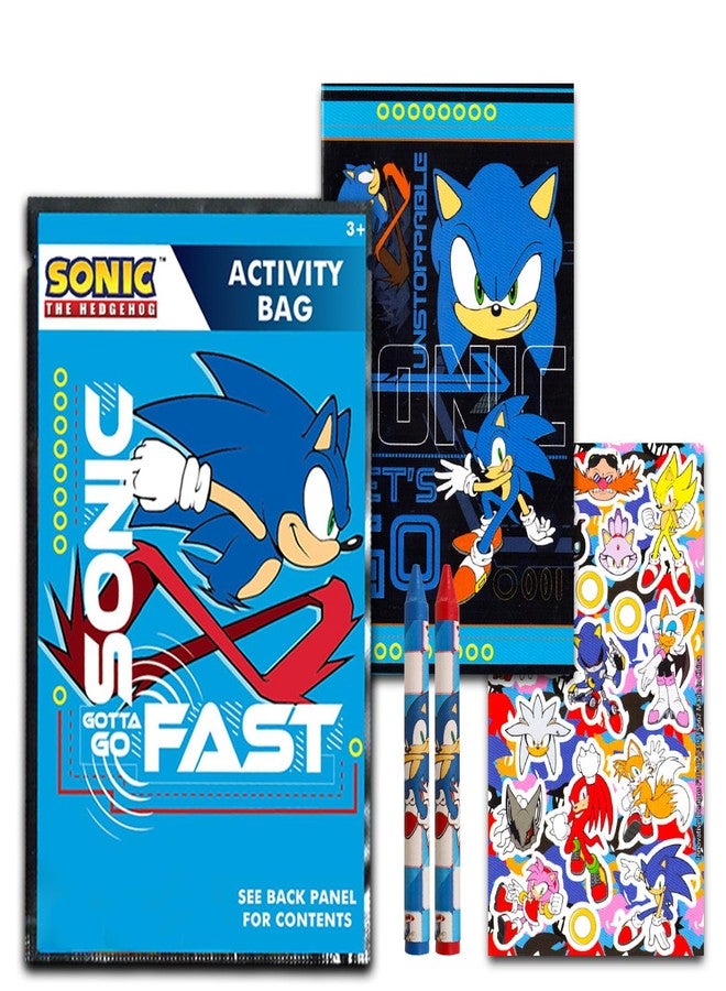 سونيك ذا هيدجهوج مجموعة هدايا عيد الحب من سونيك القنفذ - ٢٤ كتاب تلوين صغير للمدرسة، ملصقات | هدايا حفلات عيد الحب للأطفال - Image 2