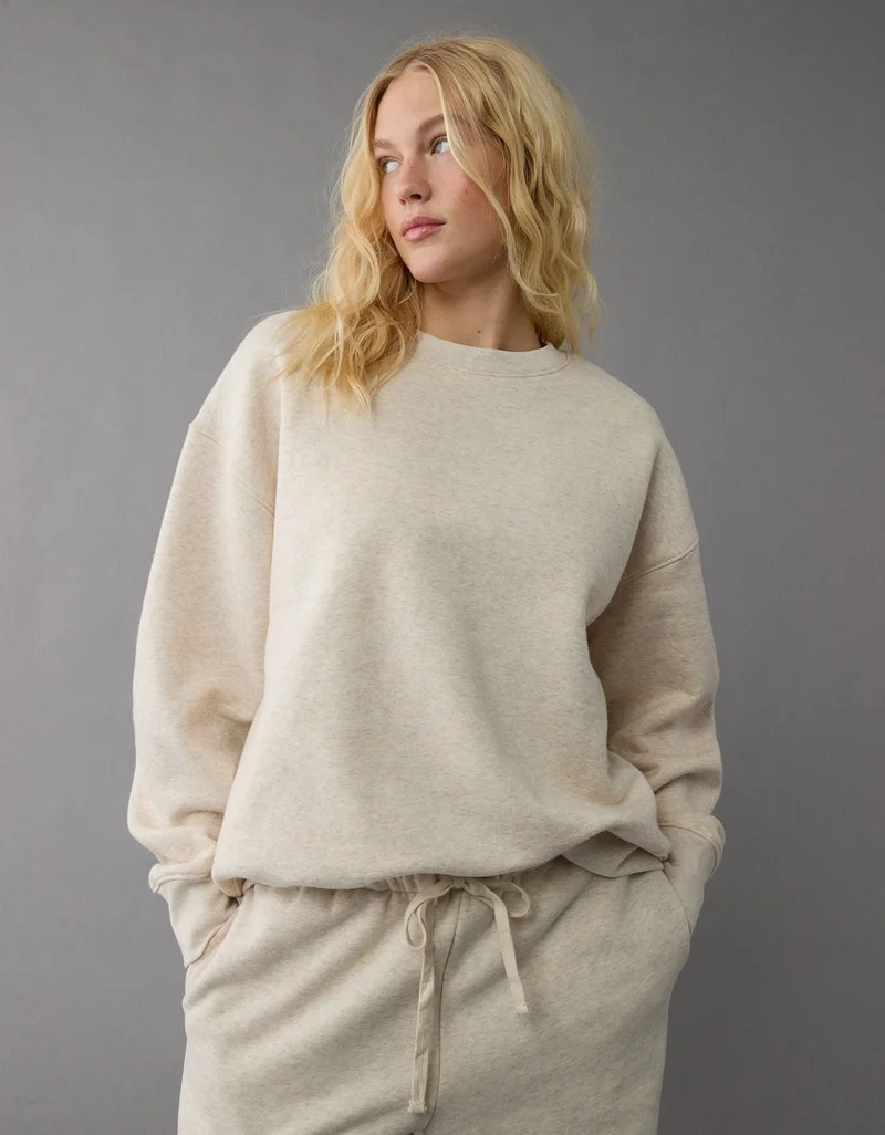 American Eagle  AE Everyday Luxe Crew Neck Sweatshirt for Women | Best Price UAE