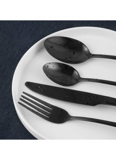 24 Pcs Stainless Steel Reusable Spoon Fork And Knives Black Color Cutlery Set - pzsku/Z1A6672B16135AB0FDD84Z/45/_/1707078644/400a25c5-d6bd-48ea-8b50-a09824fb177e