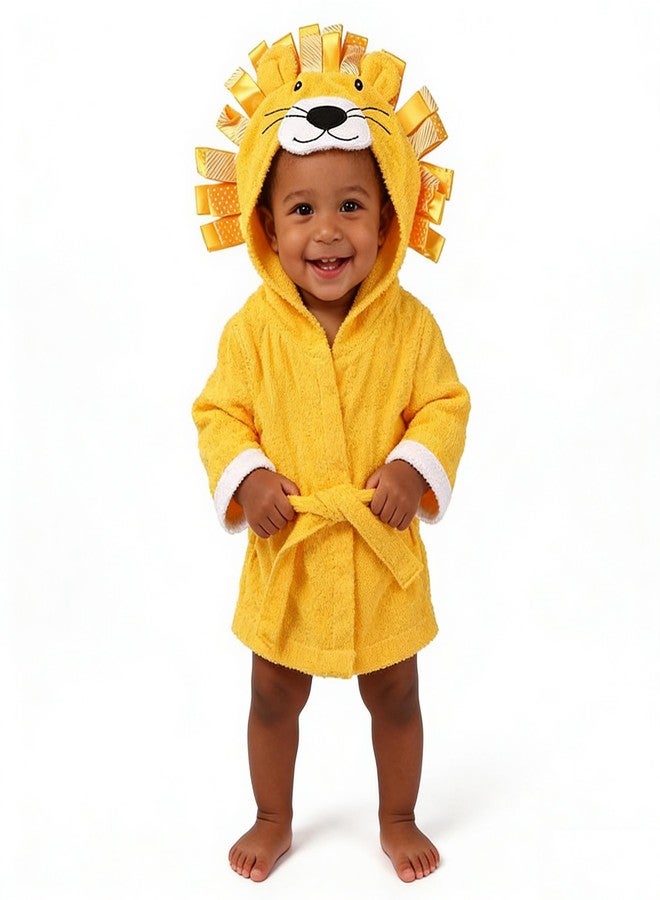 SZCQ Lion Baby Boy Bathrobe Hooded Towels Unisex Infant Bath robe Towel For Toddle Terry Ultra Absorbent Durable Blankets M - Image 4