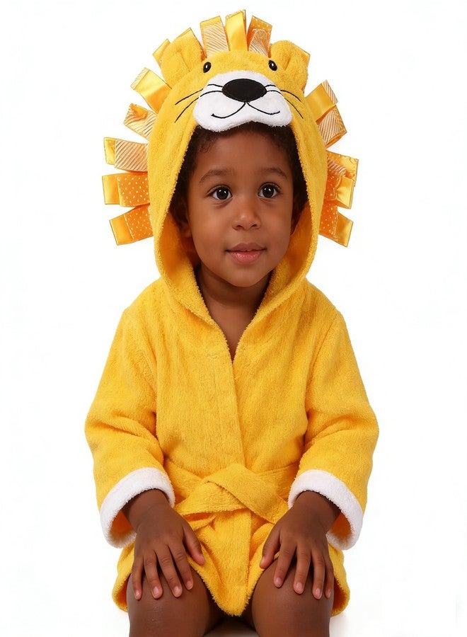 SZCQ Lion Baby Boy Bathrobe Hooded Towels Unisex Infant Bath robe Towel For Toddle Terry Ultra Absorbent Durable Blankets M - Image 5