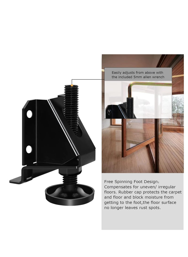 MarlaMall 8 PCS Leveling Feet Heavy Duty Furniture Levelers Adjustable Table Leg Leveler w/Lock Nuts for Furniture,Table, Cabinets, Workbench,Shelving Units and More - Image 5