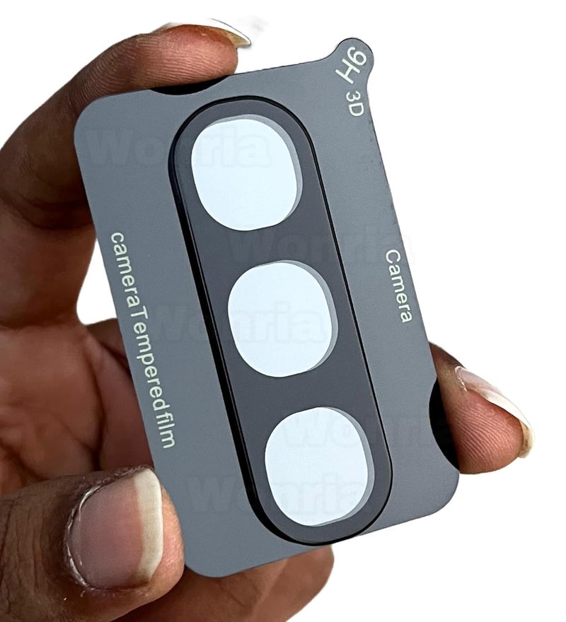 WonRia ® حزمة 1 - واقي عدسة الكاميرا الخلفية لهاتف Vivo Y300 5G - واقي زجاج الكاميرا [3D متميز] - أسود - Image 1