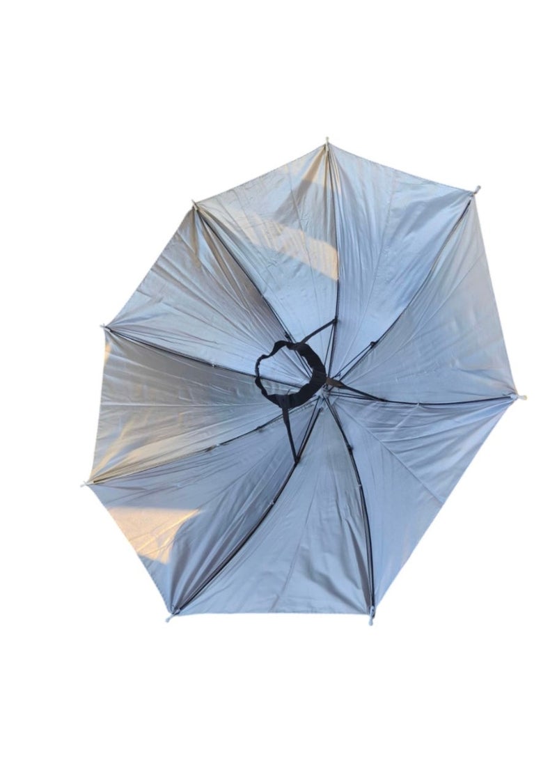 Denx Foldable Head Umbrella Hat For Outdoor Activities And Sunlight Uv Protection Yellow/Black - Image 2