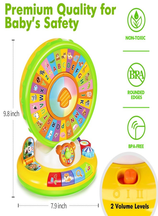 Aigybobo Learning Toys for 1 2 3 Year Old Boy Girl, Spin and Sing Alphabet Zoo with Sounds for Toddler 1-3, Educational Development Toy for Kid, Christmas Birthday Gifts for Baby 12-18 Months+ - Image 5