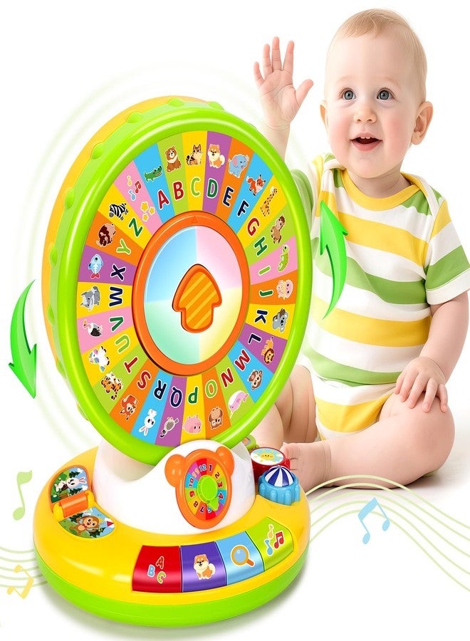 Aigybobo Learning Toys for 1 2 3 Year Old Boy Girl, Spin and Sing Alphabet Zoo with Sounds for Toddler 1-3, Educational Development Toy for Kid, Christmas Birthday Gifts for Baby 12-18 Months+ - Image 1