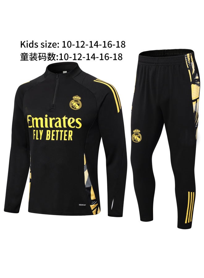 2425 Real Madrid Black Children's Clothing Football Jersey - Image 1