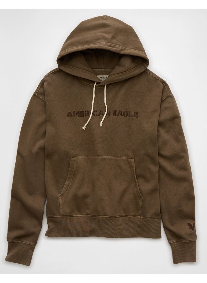 American Eagle - Logo Graphic Drawstring Pullover Hoodie - Image 1