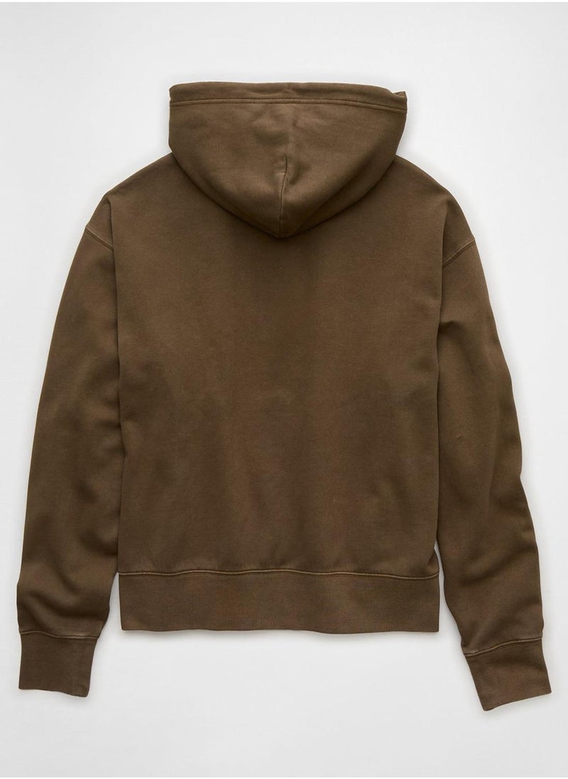 American Eagle - Logo Graphic Drawstring Pullover Hoodie - Image 1