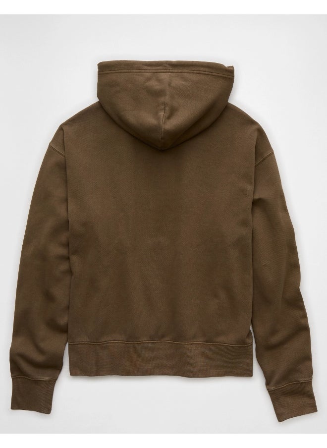 American Eagle - Logo Graphic Drawstring Pullover Hoodie - Image 1