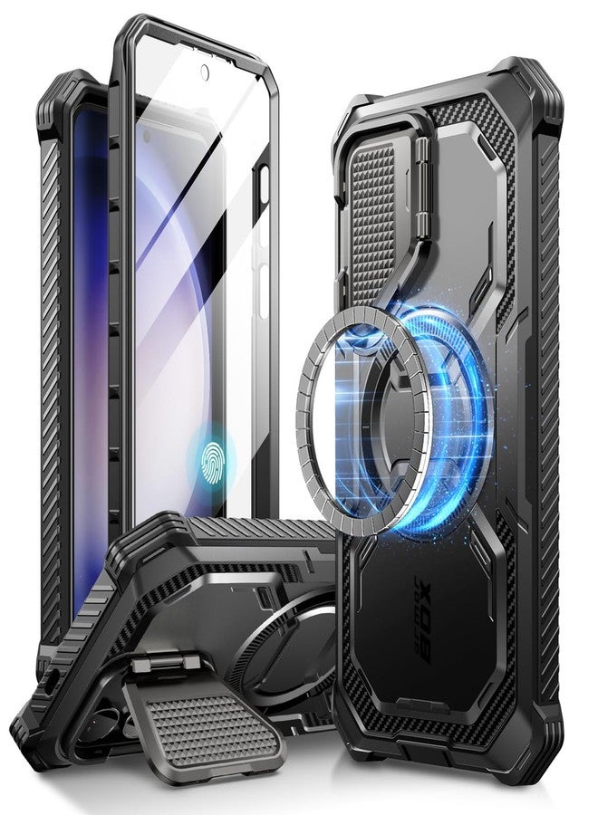 آي-بلاسون i-Blason [جراب Armorbox لهاتف Samsung Galaxy S24 Plus 5G (2024)، واقي شاشة مدمج وواقي كاميرا، حماية من الصدمات بزاوية 360 درجة (أسود) - Image 1