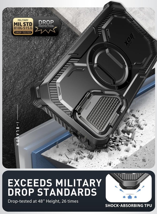 آي-بلاسون i-Blason [جراب Armorbox لهاتف Samsung Galaxy S24 Plus 5G (2024)، واقي شاشة مدمج وواقي كاميرا، حماية من الصدمات بزاوية 360 درجة (أسود) - Image 3